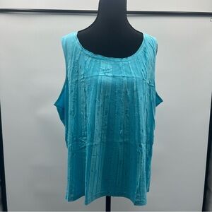 Blue Sleeveless Top